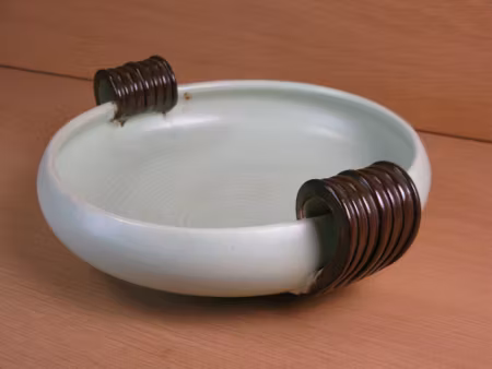 light green/brown bowl 52