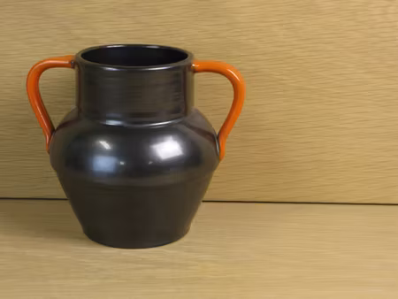 black/orange vase 1561
