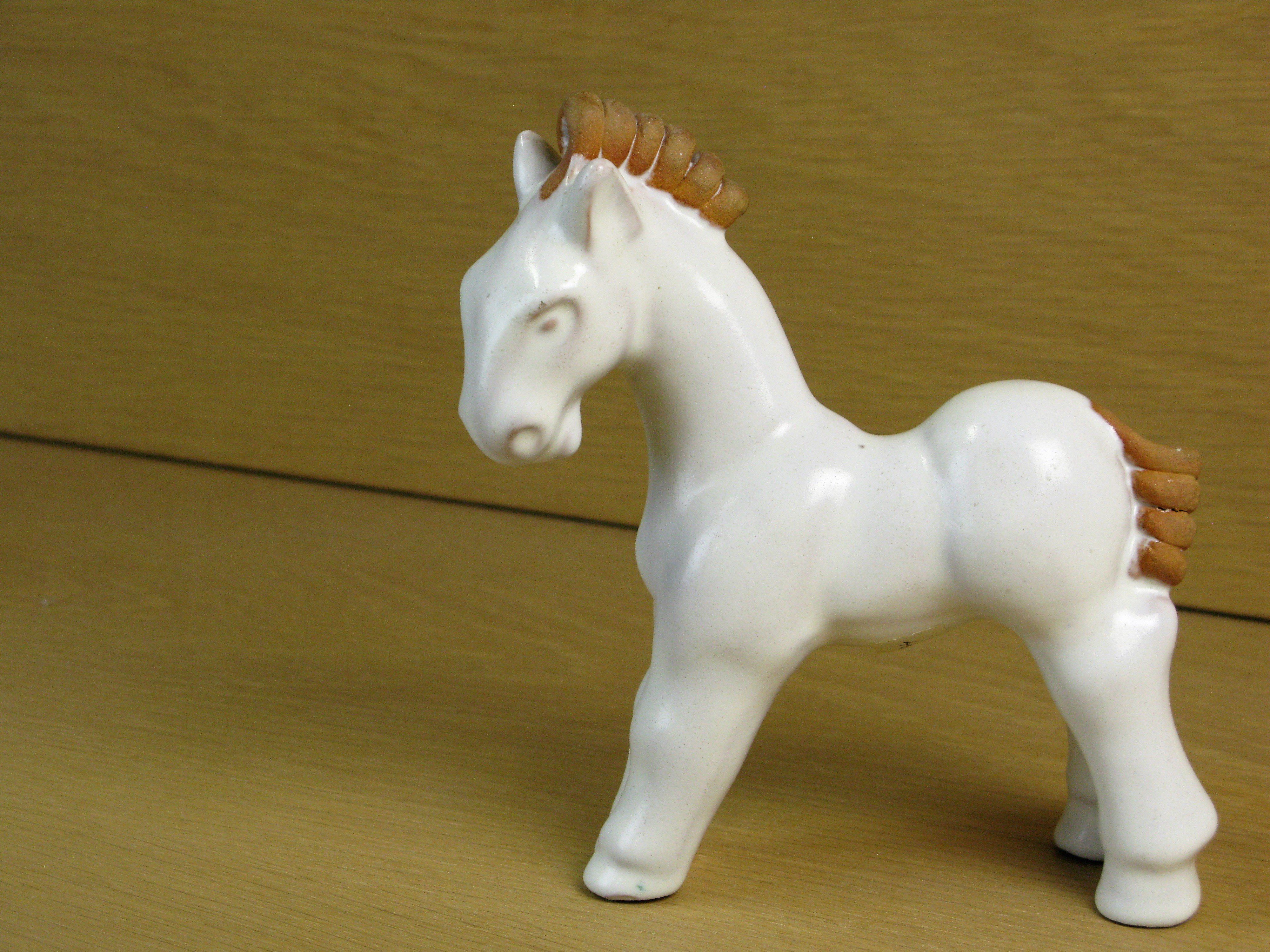 white/brown horse 37