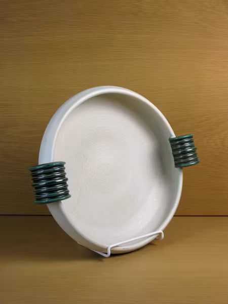 white/green bowl 52
