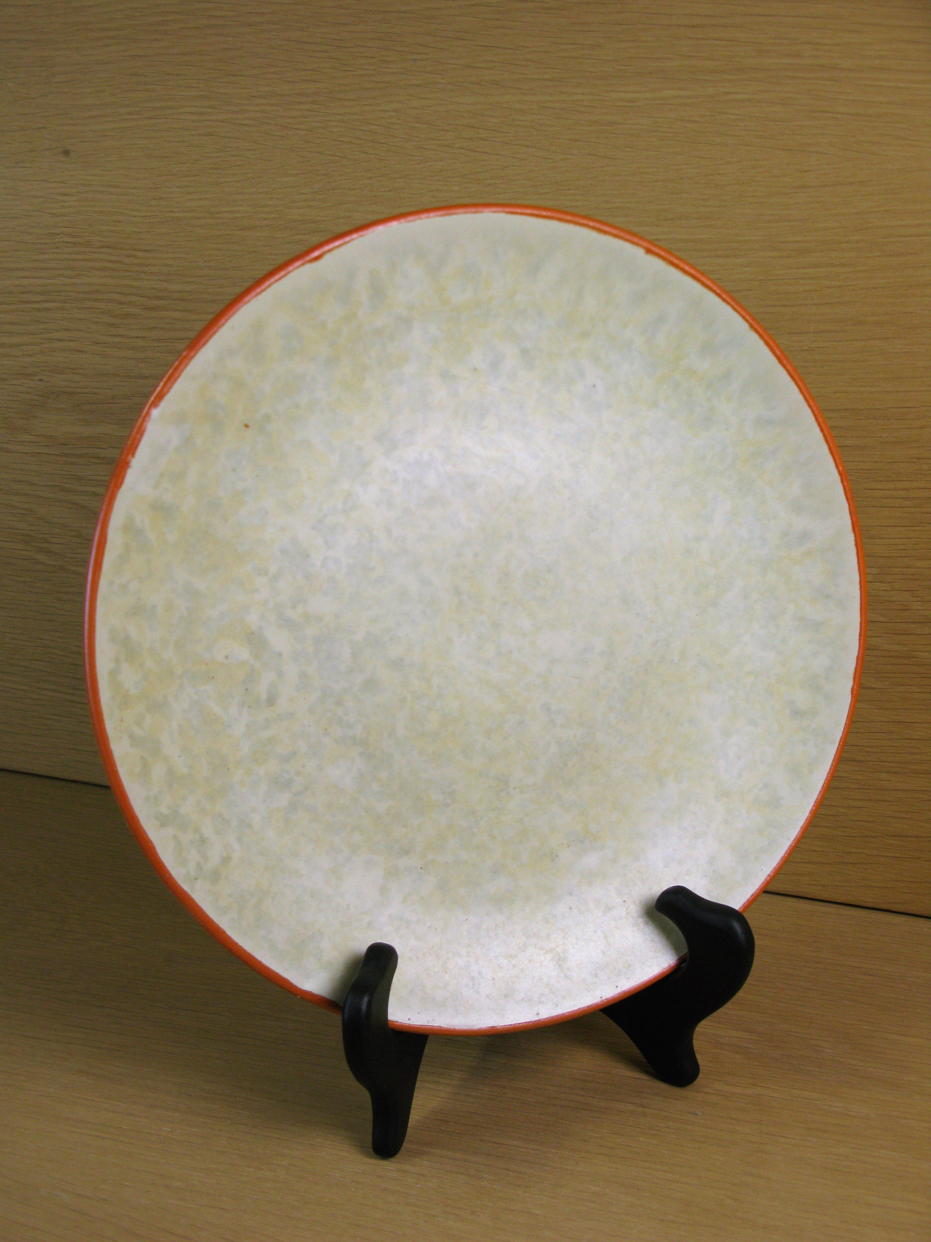 greyish/ornge fruit plate 1