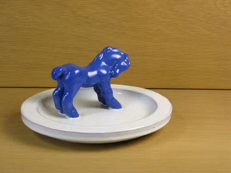 blue horse in ashtray 46