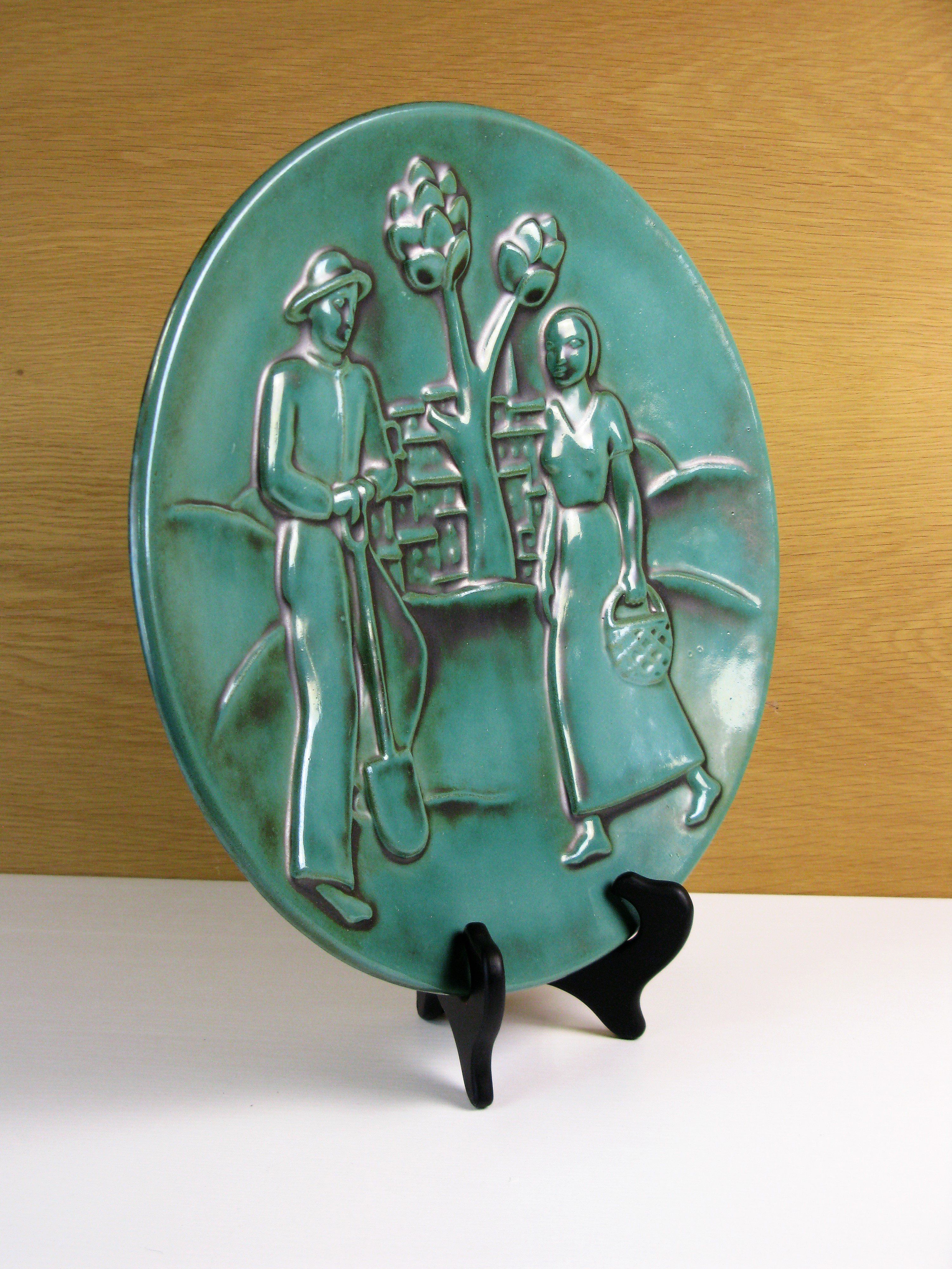 S:t erik green wall plate 834