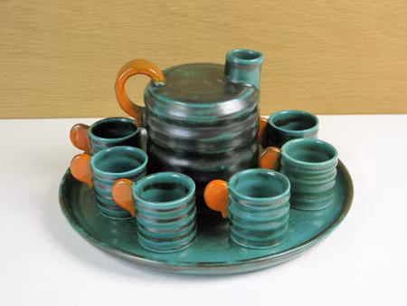 green liqueur set 2