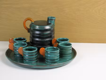 green liqueur set 2