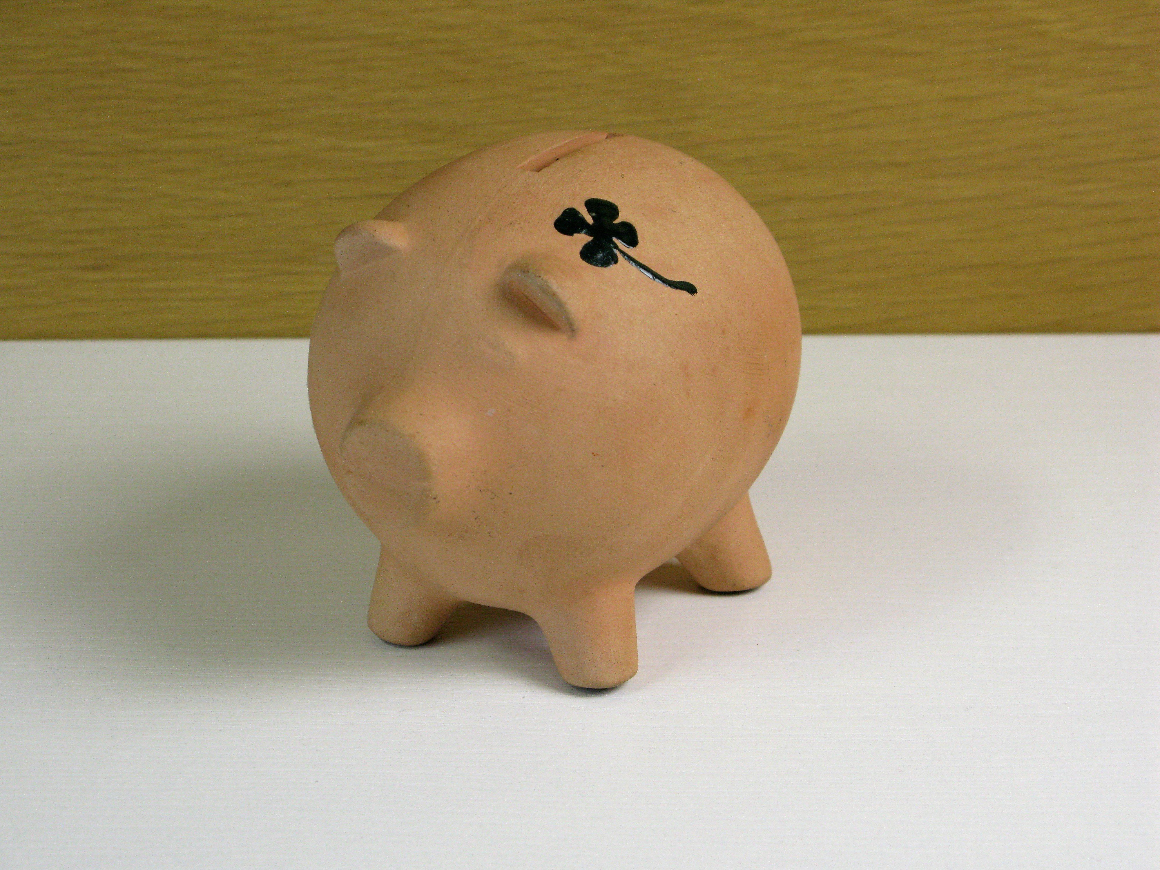 4 leaf clover piggy bank
