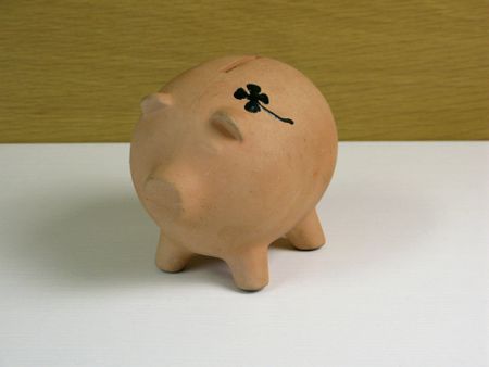 4 leaf clover piggy bank
