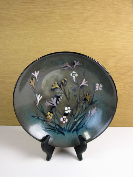 Unique dark flower bowl abg