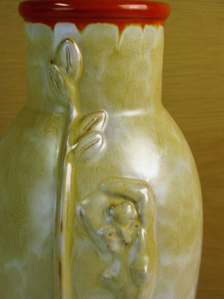 yellowish/orange vase 77