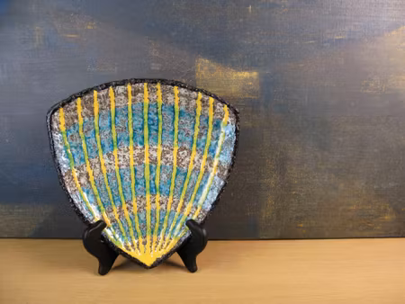 striped fiorella plate 2349