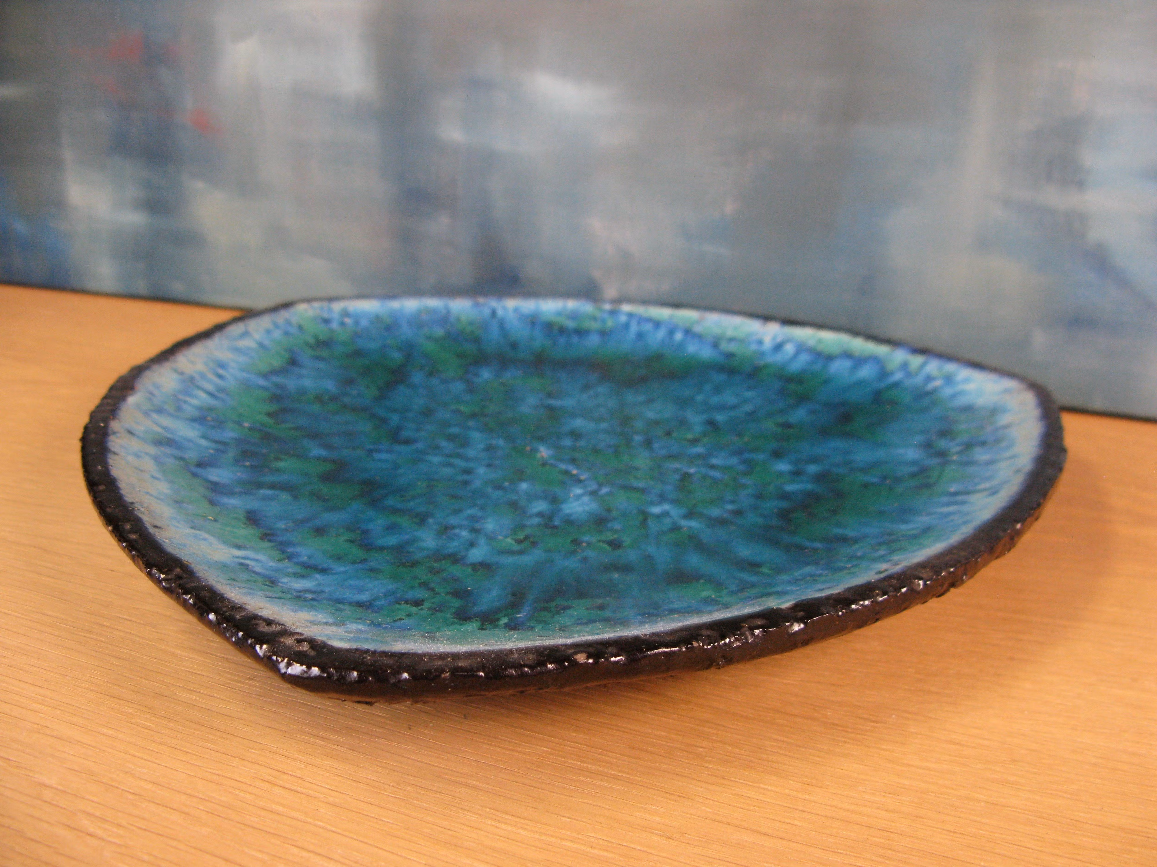 blue/green fiorella plate 2350