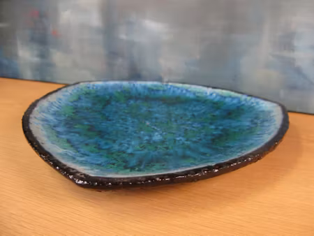 blue/green fiorella plate 2350
