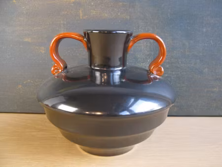 black/orang vase 2761-2