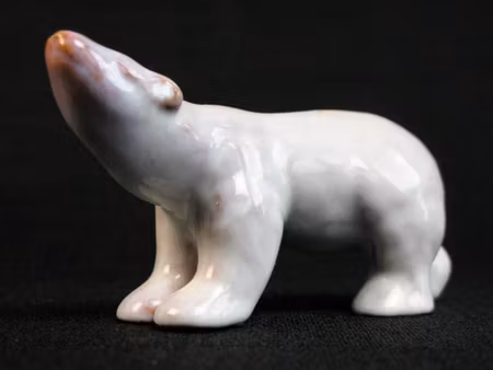 shiny glaze polar bear