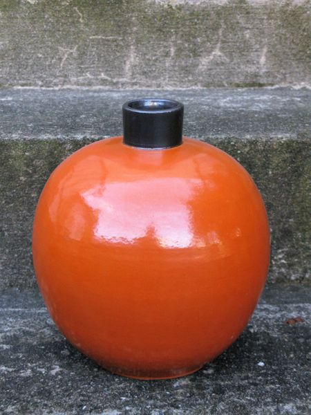 orange steninge vase