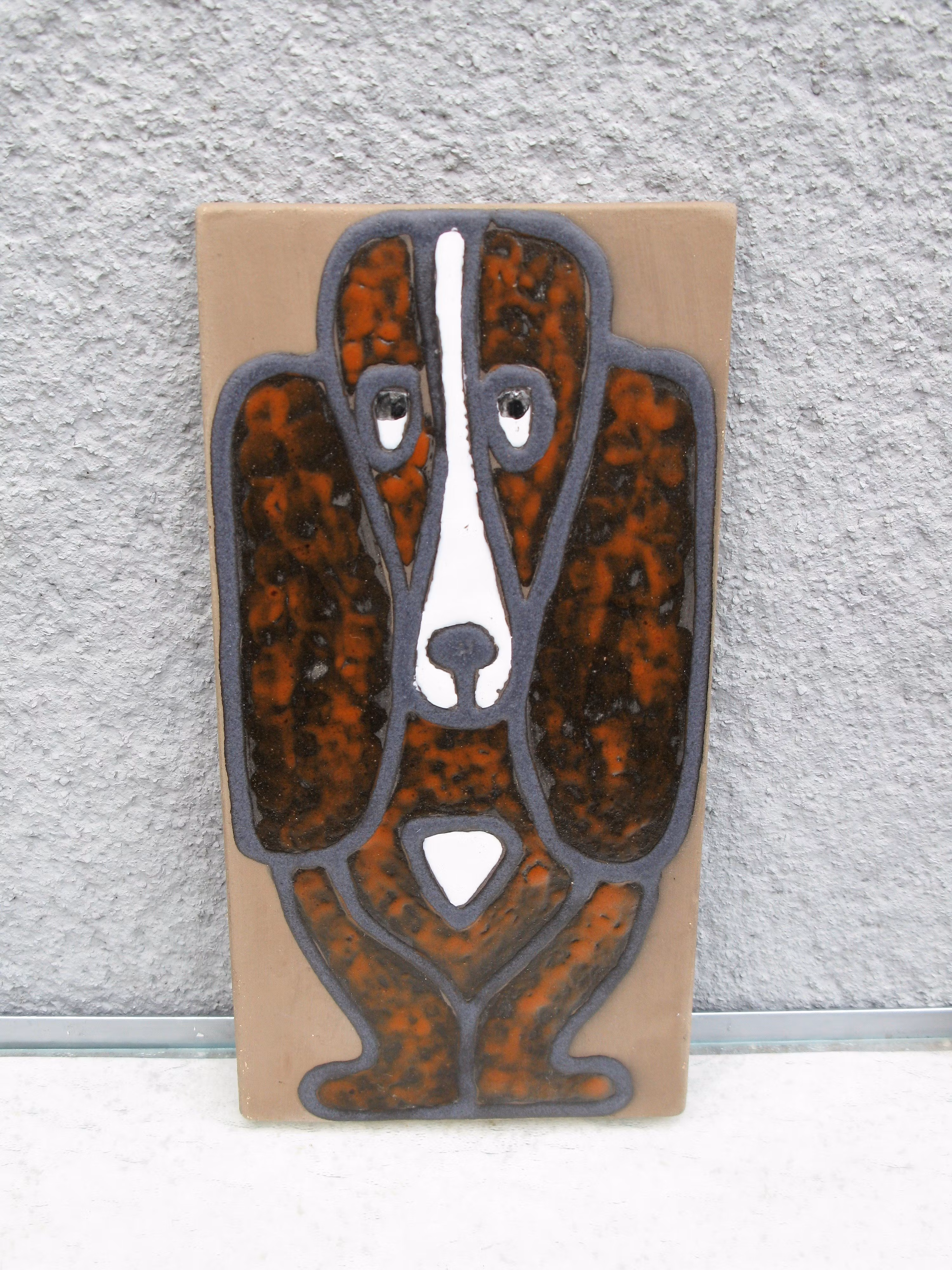 basset hound wall plate 6060m