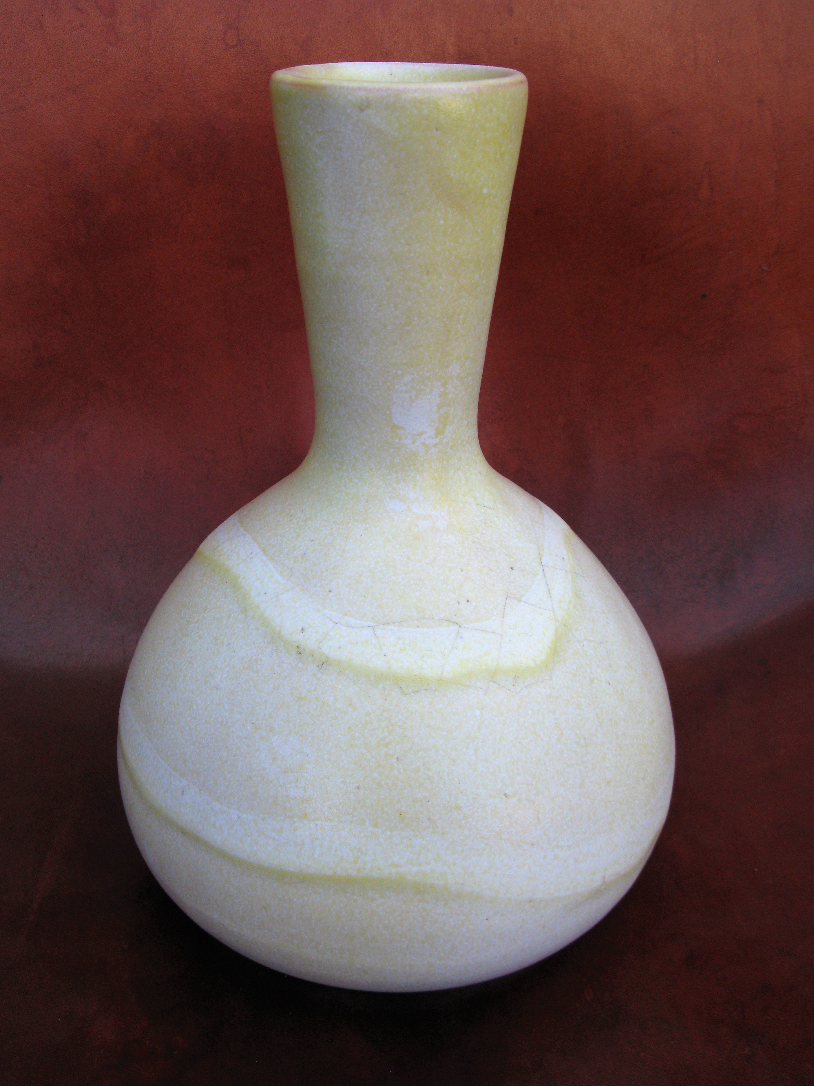 yellowish vase 371