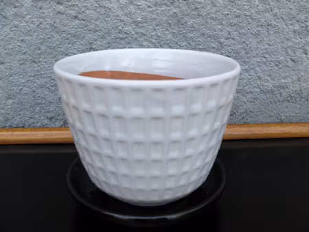 white gunilla flowerpot nr 3 item 6
