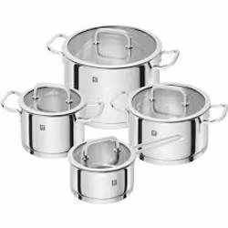 Zwilling moment grytesett 4 gryter med glasslokk