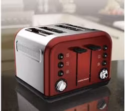 Morphy Richards 4 Slice Toaster Red