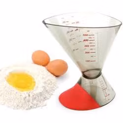 Cacas Målebeger i plast, 2 sidig, Rød