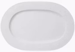 Villeroy & Boch White Pearl Oval tallerken 35 cm