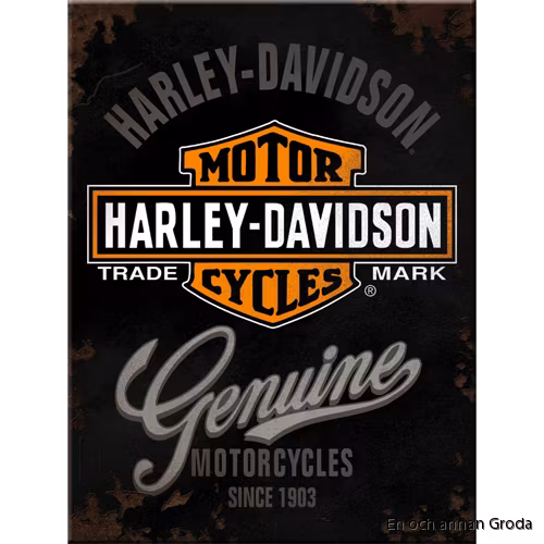 MAGNET metallskylt Harley-Davidson