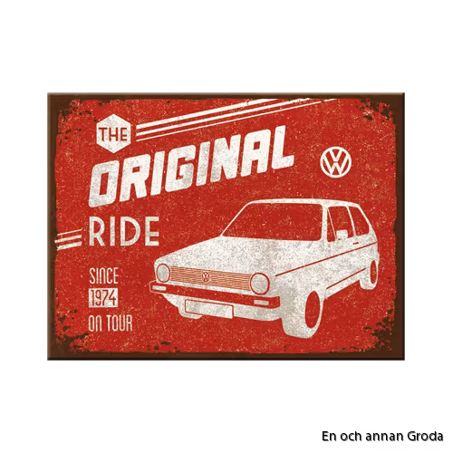 MAGNET Golf metallskylt VW