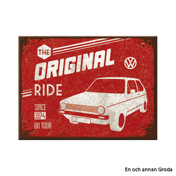 MAGNET Golf metallskylt VW