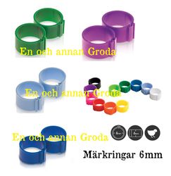 1/100st MÄRK-RINGAR för FÅGEL 6mm