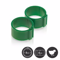 1/100st MÄRK-RINGAR för FÅGEL 6mm