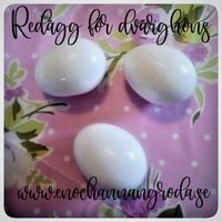Dvärg Vita ÄGG REDÄGG dekoration dvärghöns