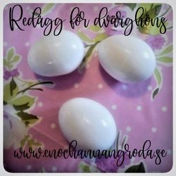 Dvärg Vita ÄGG REDÄGG dekoration dvärghöns