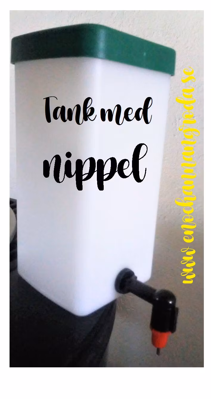 ENBART 1 liters TANK vatten HÖNS/ANKA/VAKTEL