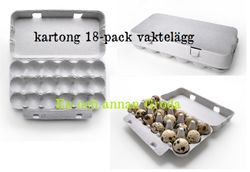 Äggkartong för 18st vaktelägg 10/set
