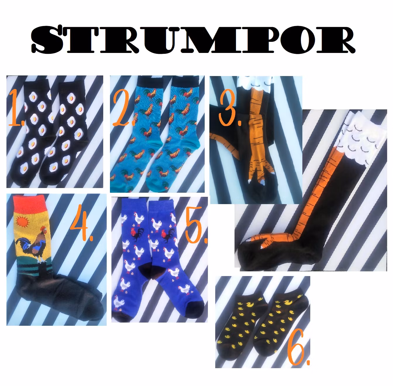 Strumpor Höns/Ägg/Ankor PÅSK