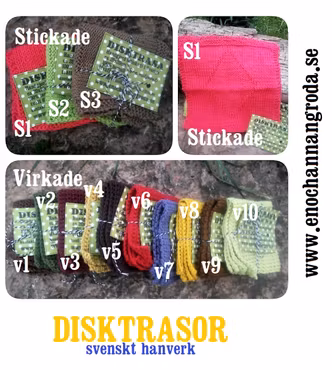 DISKTRASOR stickade/virkade städ/disk