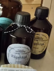Utspädd rapsSÅPA för disk/städ/tvätt 250gr flaska naturell/lavendel