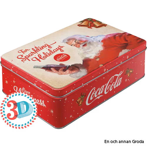 Rea! Coca Cola The sparkling Holidays BURK METALL TOMTE JUL X-MAS