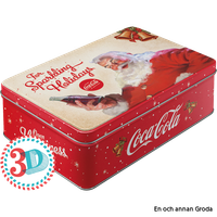 Rea! Coca Cola The sparkling Holidays BURK METALL TOMTE JUL X-MAS