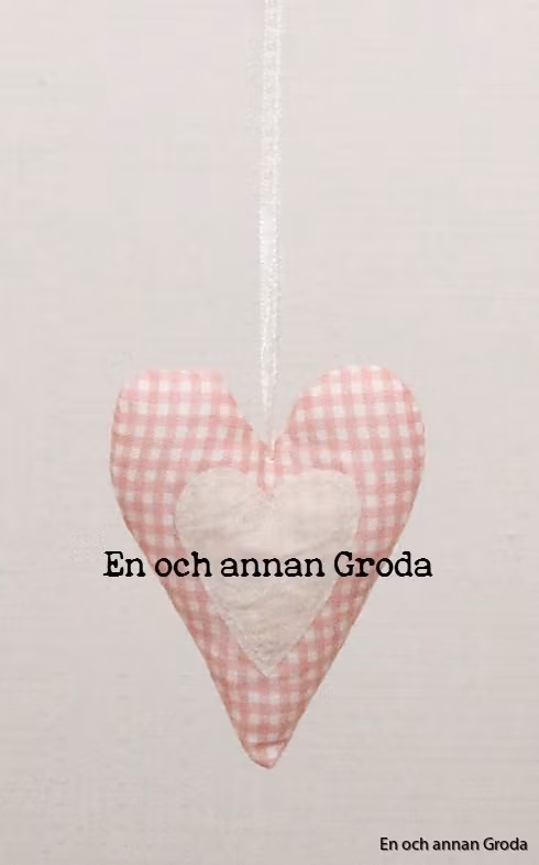 Hjärtan rutiga rosavita TYG