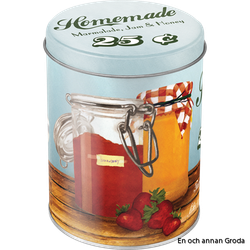Rea! Burk 1liter HOMEMADE Marmalade, Jam & Honey - Theres nothing like a sweet breakfast! Vintage Retro honung