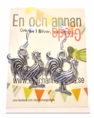 TUPP ÖRHÄNGEN Fågel HÖNS