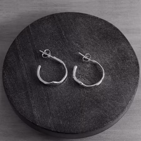 Cirkel, örstickare, smält silver