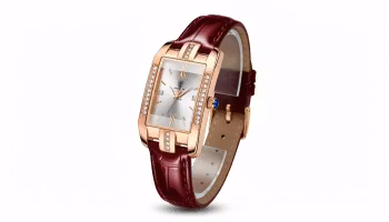 Dam Klocka Guld läderarmband