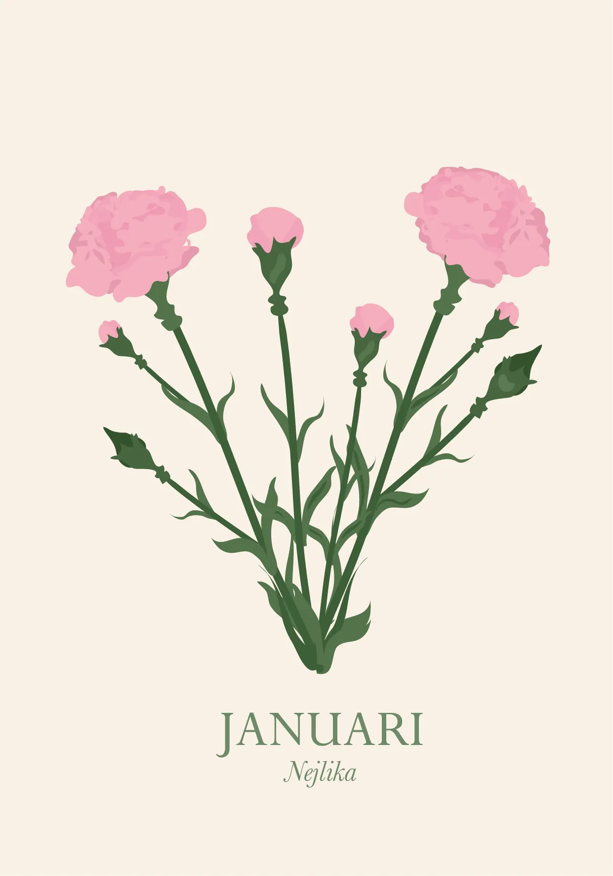 M nadsblomma Januari Kort Didriks Design Br llop Papper Tryck m-nadsblomma-januari-kort-didriks-design-br-llop-papper-tryck
