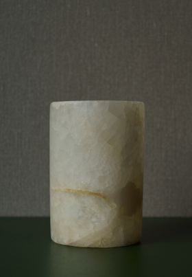 Ljuslykta alabaster 11 cm