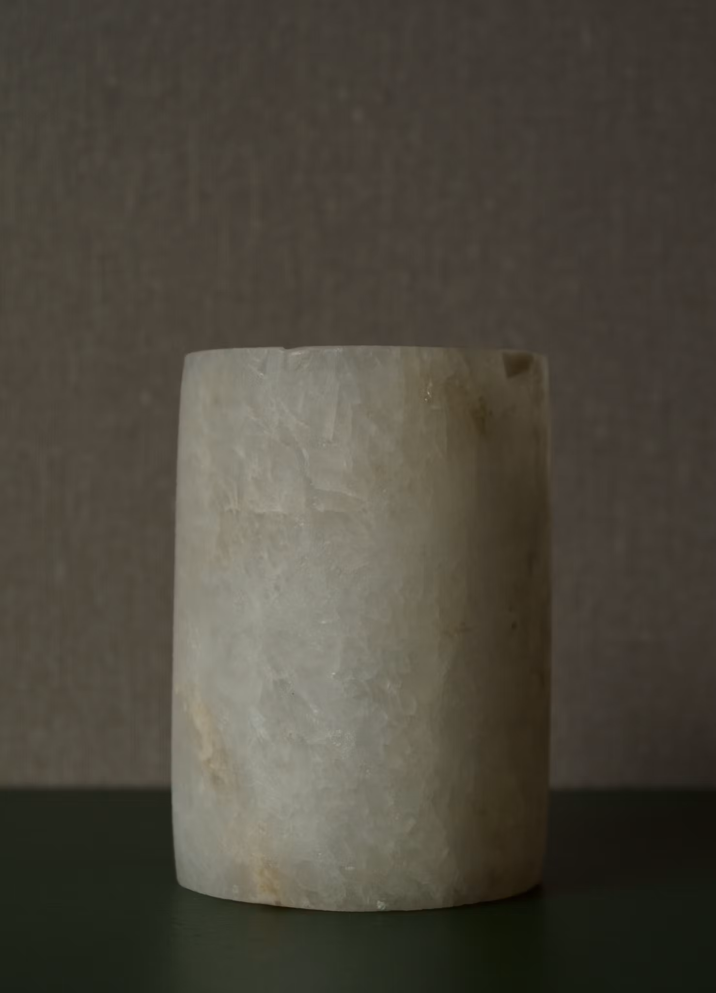Ljuslykta alabaster 11 cm