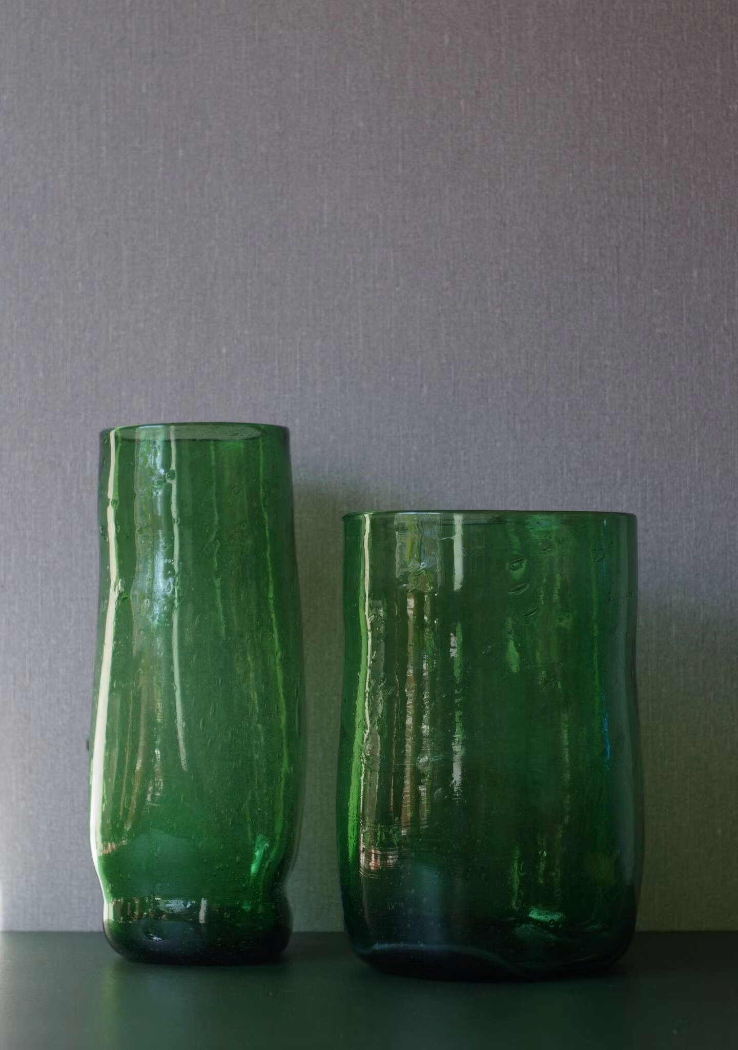 Vas i återvunnet glas