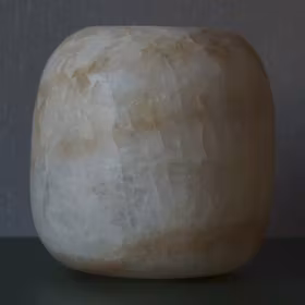 Ljuslykta alabaster helvit 16-17.5 cm